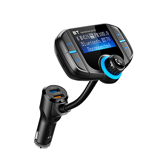 

V4.2 FM Transmitter Car Handsfree QC 3.0 / Card Reader / Car MP3 FM Modulator Car