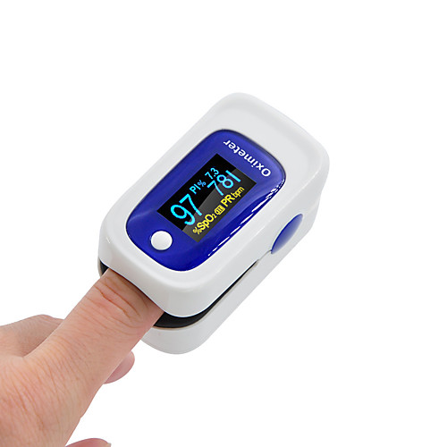 

FITFAITH M160 Portable Finger Pulse Oximeter Blood Oxygen Heart Rate Saturation Meter OLED Display Automatically Standby Sleep Random Color Shipped AAA Batteries(not include)