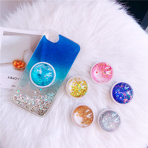 

4 Colors Universal Cell Phone Bracket Houder Glitter Quicksand Expanding Grip Ring Holder For iPhone 11 Pro Max X XS MAX XR 8 7 6 6s Plus