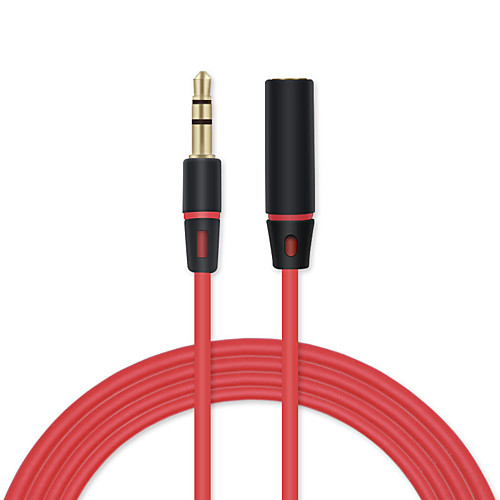 

3.5mm Jack To Jack Male To Female Audio Cable Extension Cord AUX Audio Cable For Headphones Headset Microphone ETC 1.2m