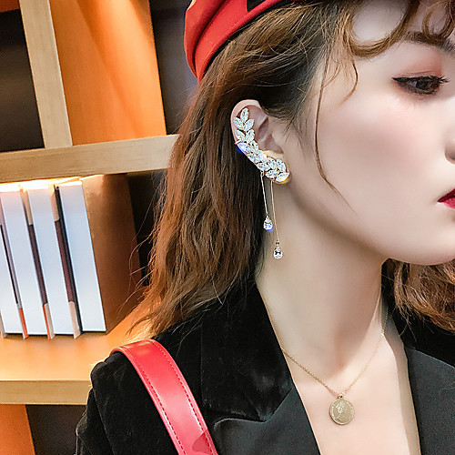 

Women's Ear Cuff Ear Climbers Single Earring Classic Stylish Simple Punk Fashion Cool Gold Plated Earrings Jewelry Gold For Party Evening Date Vacation Street Beach 1pc