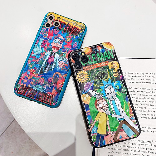 

Case For Apple iPhone 11 / iPhone 11 Pro / iPhone 11 Pro Max Shockproof / IMD / Rick and Morty Pattern Back Cover Cartoon / Skull PC