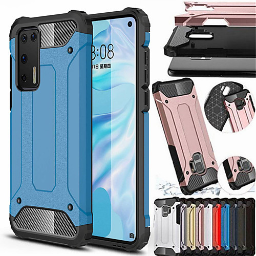 

Case For Huawei P40 P40 Pro Nova 6SE Shockproof Back Cover Armor TPU PC P30 P30 Lite P30 Pro