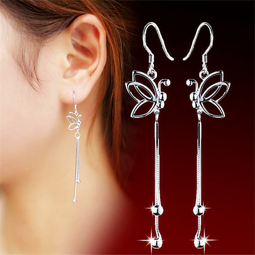 

Women's Hoop Earrings Earrings Classic Fashion Romantic Punk Trendy Cute Sweet Imitation Pearl Earrings Jewelry Silver For Street Gift Date Birthday Festival 1 Pair