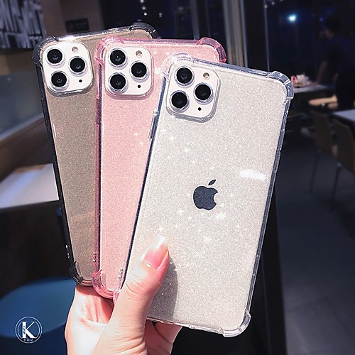 

Case for Apple scene map iPhone 11 11 Pro 11 Pro Max X XS XR XS Max 8 Pure color glitter translucent TPU material four corners anti-fall all-inclusive mobile phone case HRS