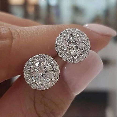 

Women's Stud Earrings Geometrical Fashion Stylish Earrings Jewelry White For 1 Pair