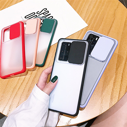

Case For Huawei HUAWEI P40 / HUAWEI P40 PRO Shockproof Back Cover Transparent TPU / Plastic