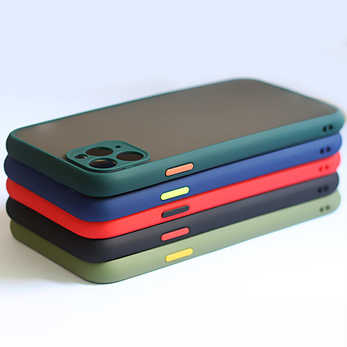 

Phone Case For iPhone 11 Pro Max /11Pro / 11 Luxury Contrast Color Frame Matte Hard PC Protective For iPhone XS MAX / XR/ XS / 8Plus / 7Plus/ 8 /7 Case