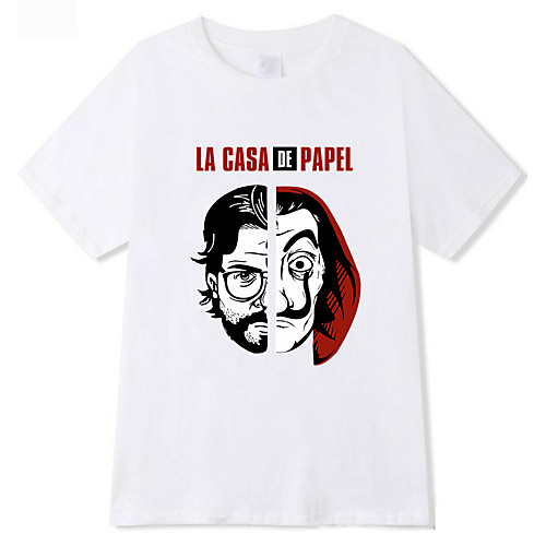 

Inspired by la casa de papel Dali Cosplay Costume T-shirt Pure Cotton Print Printing T-shirt For Men's / Women's