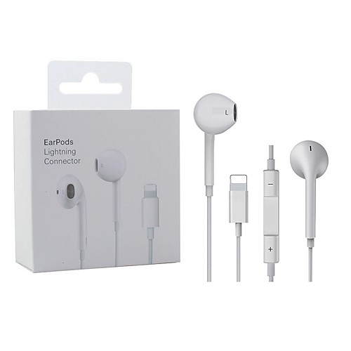 

Lighting Earphone With Microphone Wired Stereo Earphones For Apple Iphone 8 7 Plus X XS MAX XR iPod Wired Earphone Lightning