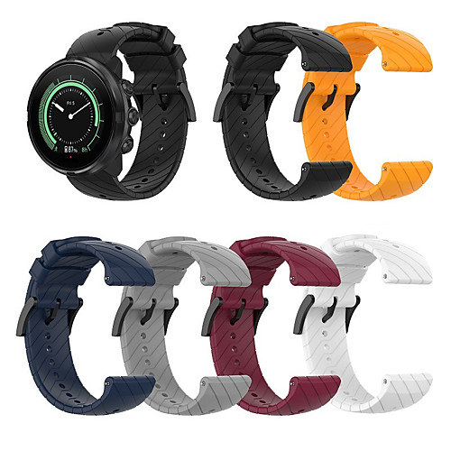 

Watch Band for SUUNTO 9 / SUUNTO Spartan Sport / Suunto Spartan Sport Wrist HR Baro Suunto Classic Buckle Silicone Wrist Strap
