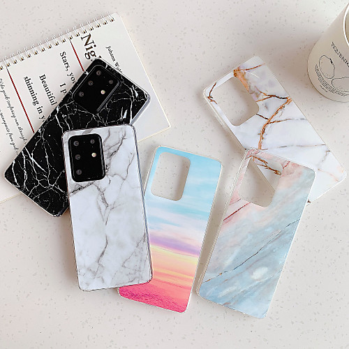 

Case for Samsung scene graph Samsung Galaxy S20 S20 Plus S20 Ultra A51 A71 Classic marble pattern bright surface TPU material IMD process all-inclusive mobile phone case HJ3