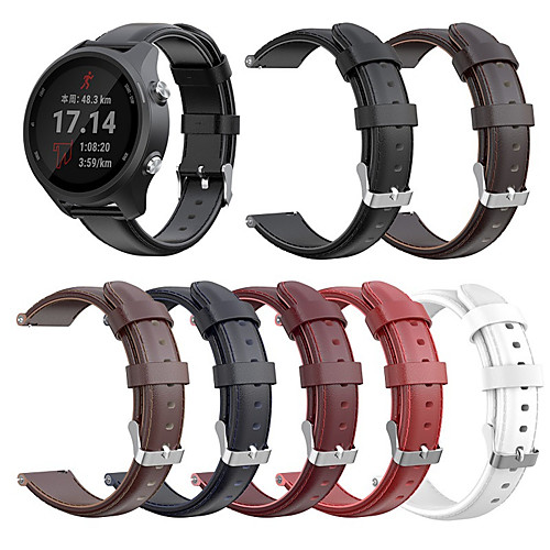 

Watch Band for Vivoactive 3 / Forerunner 645 / Garmin Forerunner245 Garmin Sport Band Genuine Leather Wrist Strap