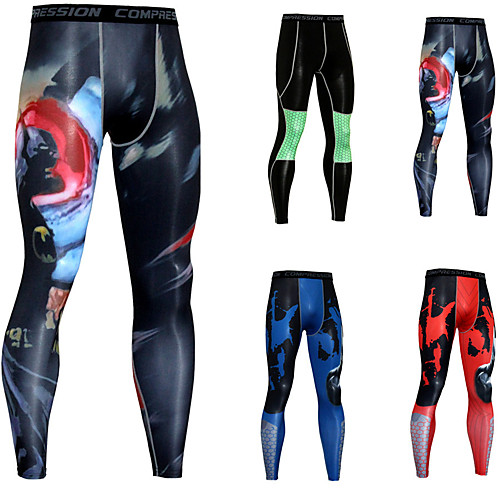 

JACK CORDEE Men's Running Tights Leggings Compression Pants Sports & Outdoor Base Layer Tights Leggings Winter Running Jogging Training Moisture Wicking Quick Dry Breathable Sport Black / Orange
