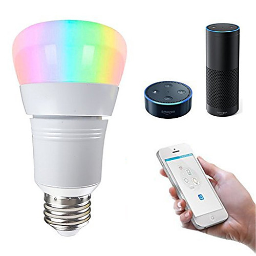 

1pc 7 W LED Smart Bulbs 500 lm E26 / E27 22 LED Beads APP Control Smart Dimmable RGBW 85-265 V / RoHS
