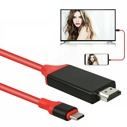 

2m USB C 3.1 to HDMI 4K Adapter Cables Type C to HDMI Cable for MacBook Samsung Galaxy S9/S8/Note 9 Huawei USB-C to HDMI