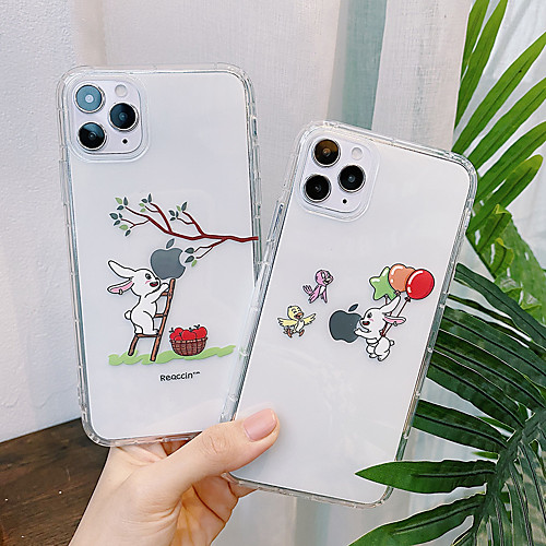

Shockproof TPU Cartoon Rabbit Case for Apple iPhone 11 Pro Max X XR XS Max 8 Plus 7 Plus 6 Plus SE Back Cover