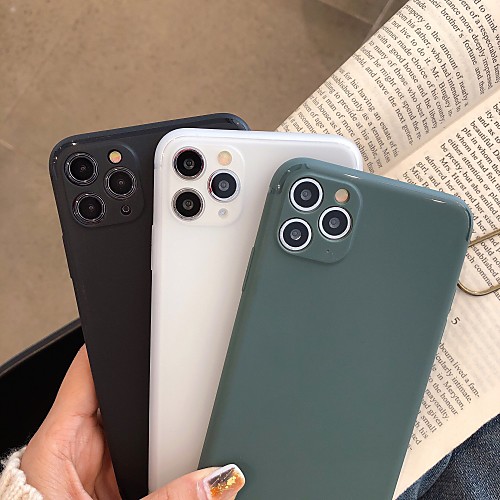 

Case For Apple iPhone 11 / iPhone 11 Pro / iPhone 11 Pro Max Shockproof Back Cover Solid Colored TPU