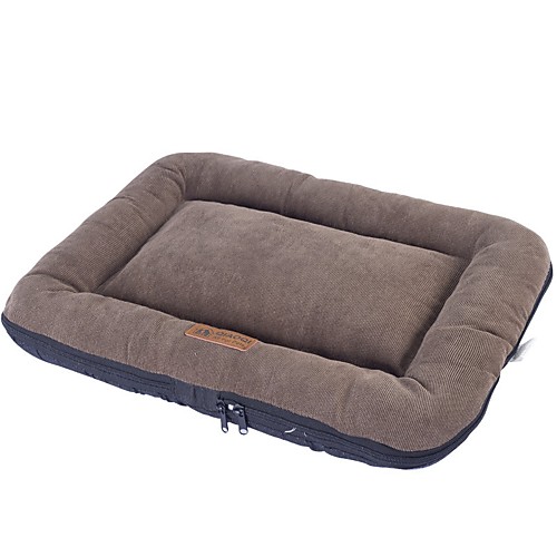 

Dog Cat Pets Bed Mats & Pads Oxford Cloth Fabric Spinning Cotton Waterproof Breathable Warm Solid Colored Black Red Khaki