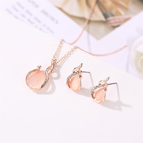 

Women's Jewelry Set European Casual / Sporty Earrings Jewelry Rose Gold For Street Festival 1 set