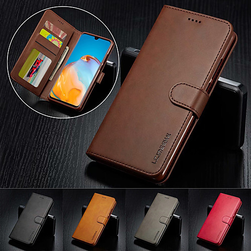 

Luxury Leather Flip Wallet Phone Case For Huawei P40 Pro P30 Lite Mate 30 Pro P20 Pro P20 Lite P30 Pro Mate 30 Lite Magnetic Card Stand Cover