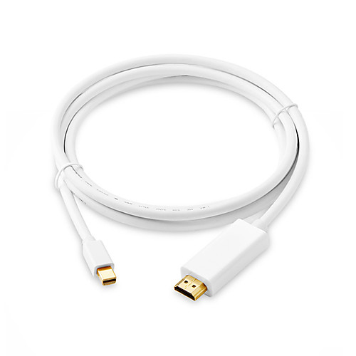 

1.8M Mini Display Port To HDMI Cable 4K 1080P Mini DP To HDMI Cables Adapter Thunderbolt HDMI Converter For MacBook