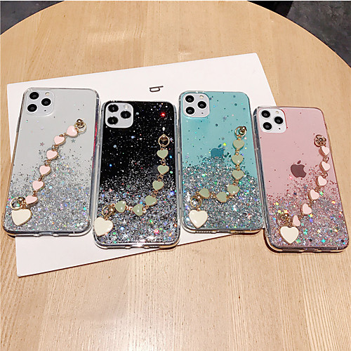 

iPhone11Pro Max Starry Sky Love Necklace Wristband Phone Case XS Max Translucent Silicone 6/7 / 8Plus Case