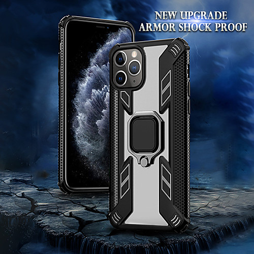 

Magnetic Holder Ring Case For Apple iPhone 11 Pro Max XR XS Max X 8 Plus 7 Plus 6 Plus Case Luxury Shockproof Armor Clear PC Back Cover