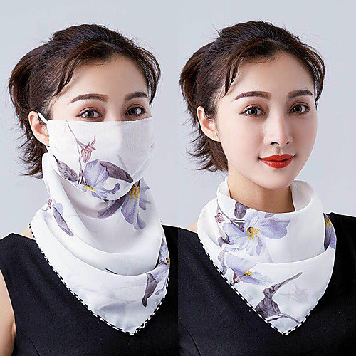 

Sun shawl windproof protective mask summer dustproof outdoor safety sunscreen mask chiffon silk scarf fashion tulle sun protection neck
