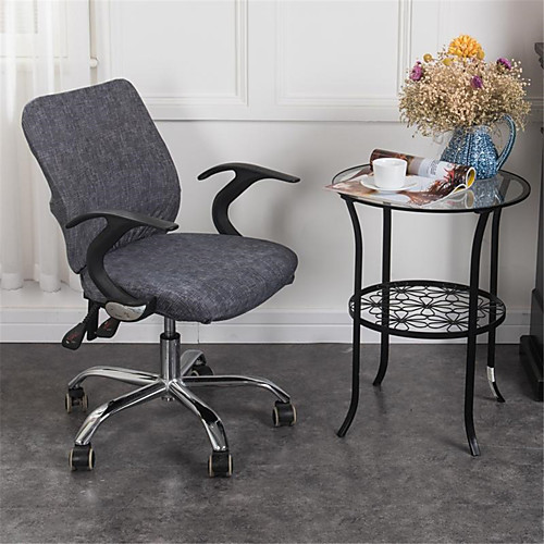 

Computer Office Chair Cover Split Protective Polyester Chair Covers Stretch Thicken Rotating Chair Slipcover