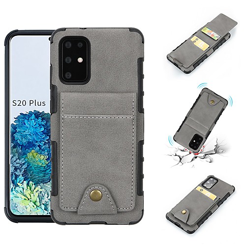 

Case For Samsung Galaxy S20 Plus / S20 Ultra / S20 Card Holder / Shockproof / Flip Back Cover Solid Colored PU Leather / TPU
