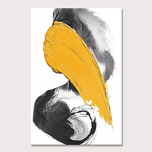 

Oil Painting Hand Painted Vertical Abstract Words & Quotes Modern Stretched Canvas