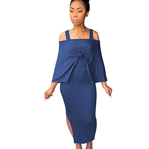 

Women's Solid Colored Two Piece Set Set Dress Tops