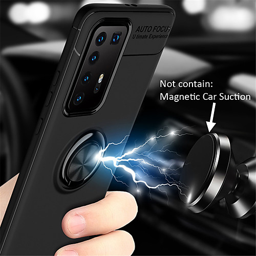 

Case For Huawei HUAWEI P40 / HUAWEI P40 PRO Ring Holder Back Cover Solid Colored TPU / Metal