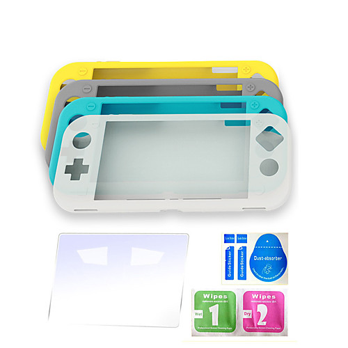 

Nintendo switch lite silicone kit mini game console full protective case sent steel film