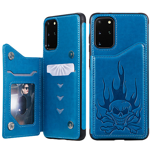 

Case For Samsung Galaxy S20 Plus / S20 Ultra / S20 Wallet / Card Holder / Shockproof Back Cover Skull PU Leather