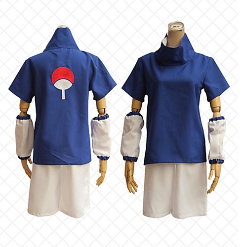 

Inspired by Naruto Uchiha Sasuke Anime Cosplay Costumes Japanese Outfits Shorts T-shirt For Women's Men's