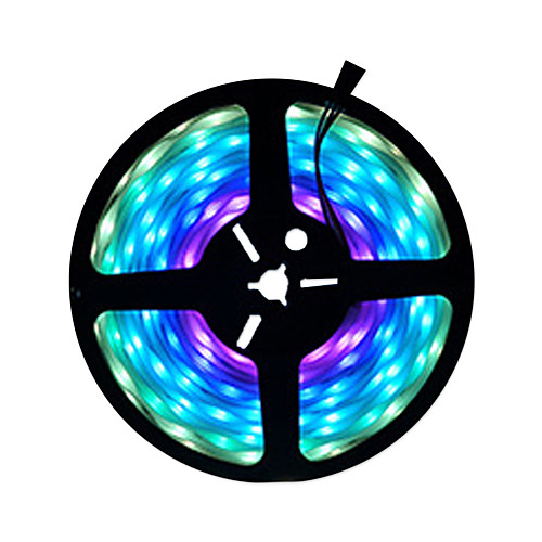 

5m Flexible LED Light Strips RGB Strip Lights 300 LEDs SMD5050 10mm 1pc Multi Color Waterproof Party Self-adhesive 12 V