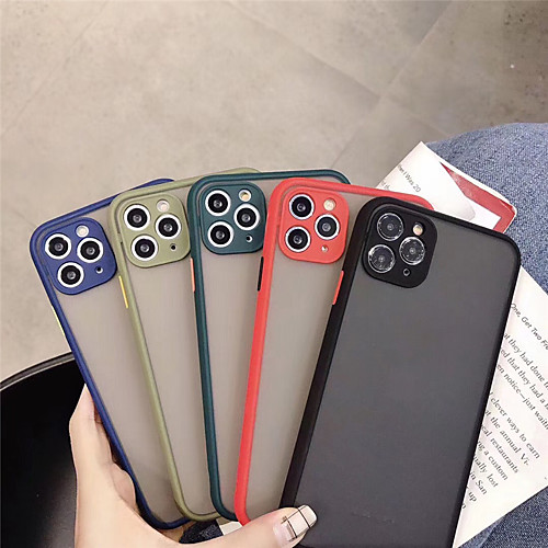 

Case For Apple iPhone 7/8/7P/8P/X/XS/XR/XS Max/ 11 / 11 Pro / 11 Pro Max Shockproof / Frosted / Translucent Back Cover Solid Colored TPU