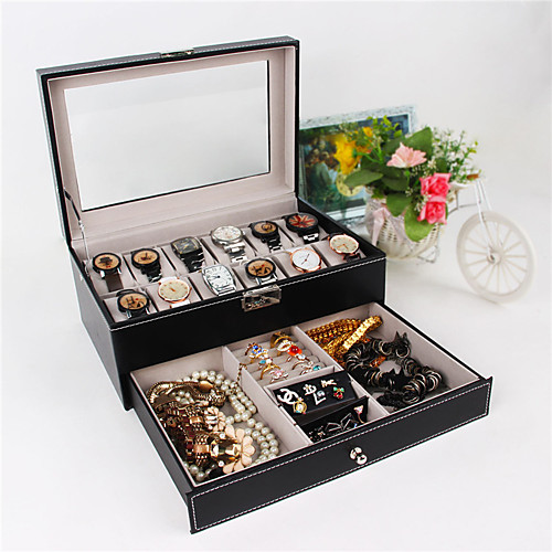 

Multi-function Watch Display Stand Watch Boxes Plastic 13 cm 30.5 cm