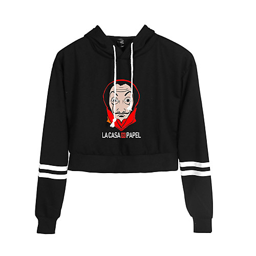 

Inspired by la casa de papel Dali Cosplay Costume Hoodie Pure Cotton Print Printing Hoodie For Women's