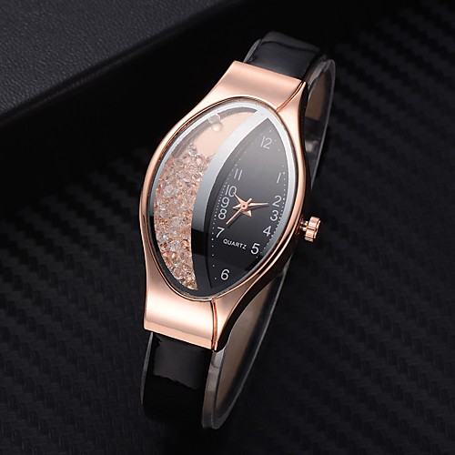 

Women's Quartz Watches Fashion Black Blue Purple PU Leather Chinese Quartz Purple Blushing Pink Red Casual Watch 1 pc Analog One Year Battery Life