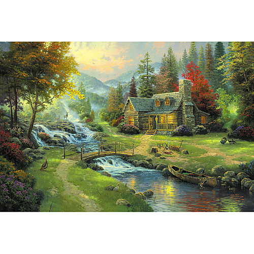 

1000 pcs Lantern House Mood Jigsaw Puzzle Adult Puzzle Jumbo Wooden Adults' Toy Gift