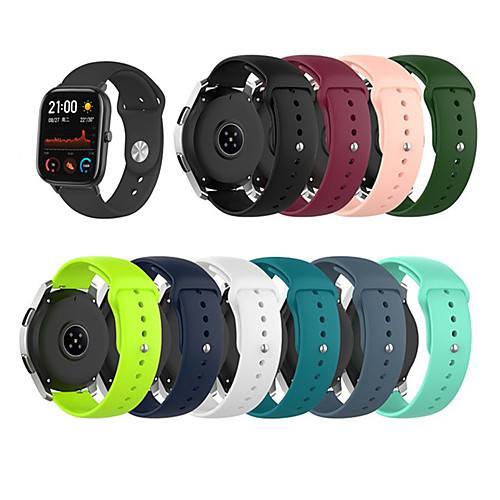 

20mm Silicone Watchband for Amazfit BIP / GTR 42mm / Amazfit GTS Smartwatch Strap Band Bracelet