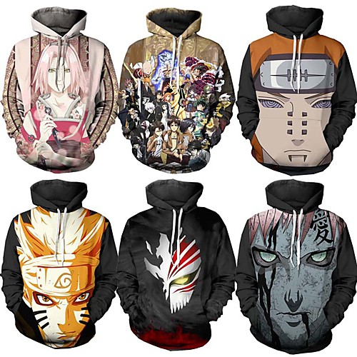 

Inspired by Naruto Naruto Uzumaki Cosplay Costume Hoodie Pure Cotton Print Printing Hoodie For Women's / Men's