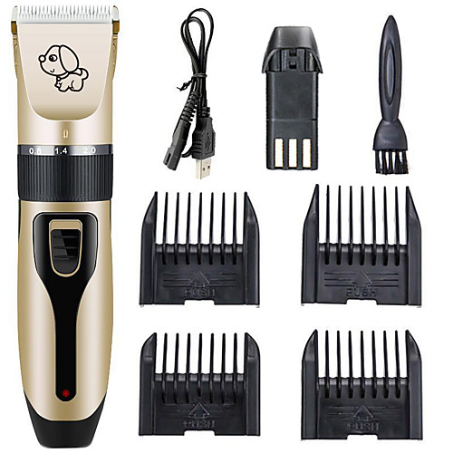 

Animal & Pet Care Cat Dog Grooming Scissors & Clippers Dog Shaver Clippers Low Noise Rechargeable Cordless Electric Quiet Hair Clippers Set for Dogs Cats Pets