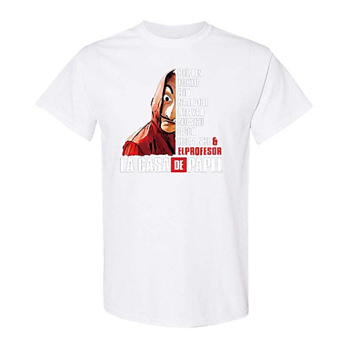 

Inspired by la casa de papel Dali Cosplay Costume T-shirt Polyster Print Printing T-shirt For Men's / Women's