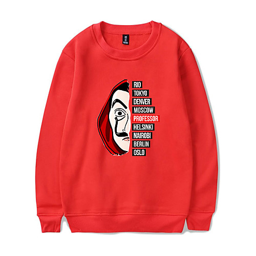 

Inspired by la casa de papel Dali Cosplay Costume Hoodie Pure Cotton Print Printing Hoodie For Men's / Women's