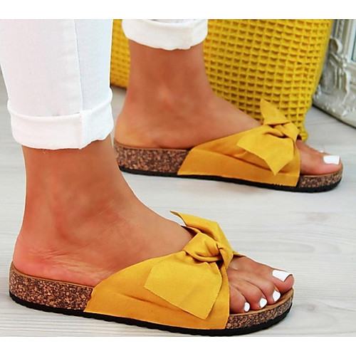 

Women's Sandals Boho Bohemia Beach Flat Sandals Flat Heel Open Toe Daily Canvas Summer Black Yellow Red