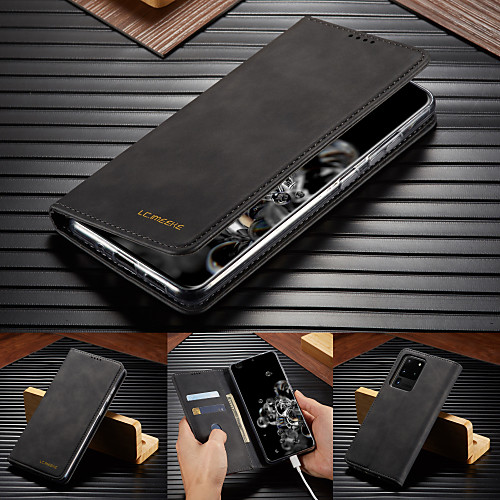 

Luxury Leather Flip Wallet Case For Samsung Galaxy S20 Ultra S10 Plus S9 Plus S8 Plus S10e Magnetic Card Stand Cover